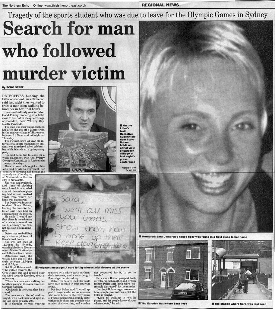 PUBLICATION... The Northern Echo on Monday, April 24, 2000 which was Easter Monday...
